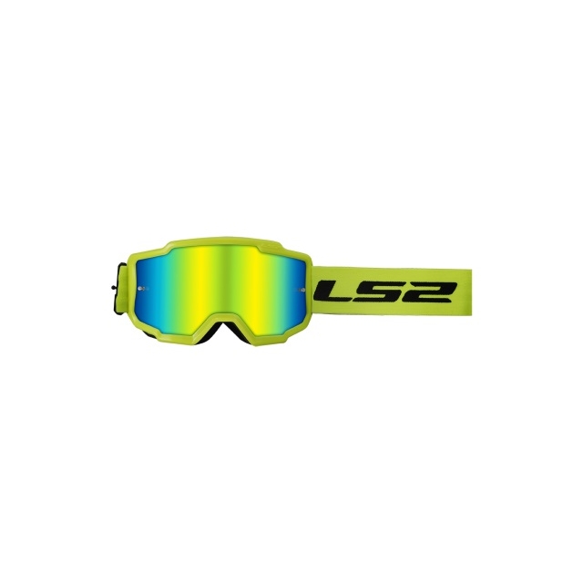 Gogle LS2 Charger Żółte z HIV Irydium Visor